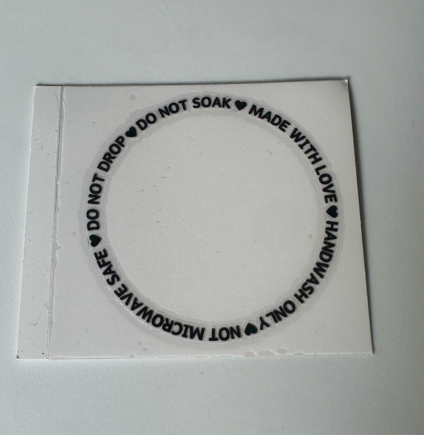 UVDTF cup care decal