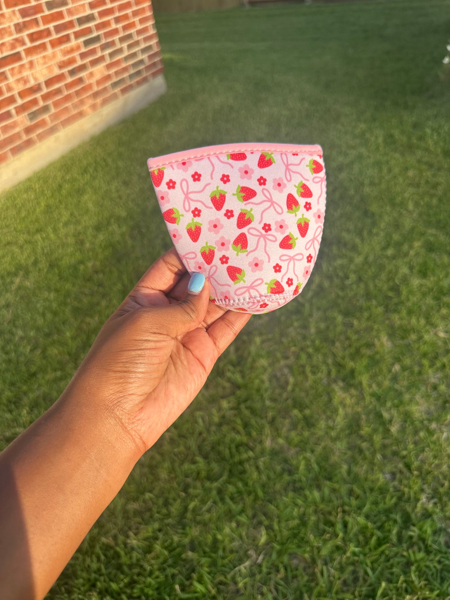 Strawberries & Coquettes Koozie