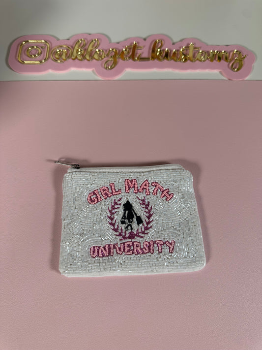 Girl Math University Coin Purse