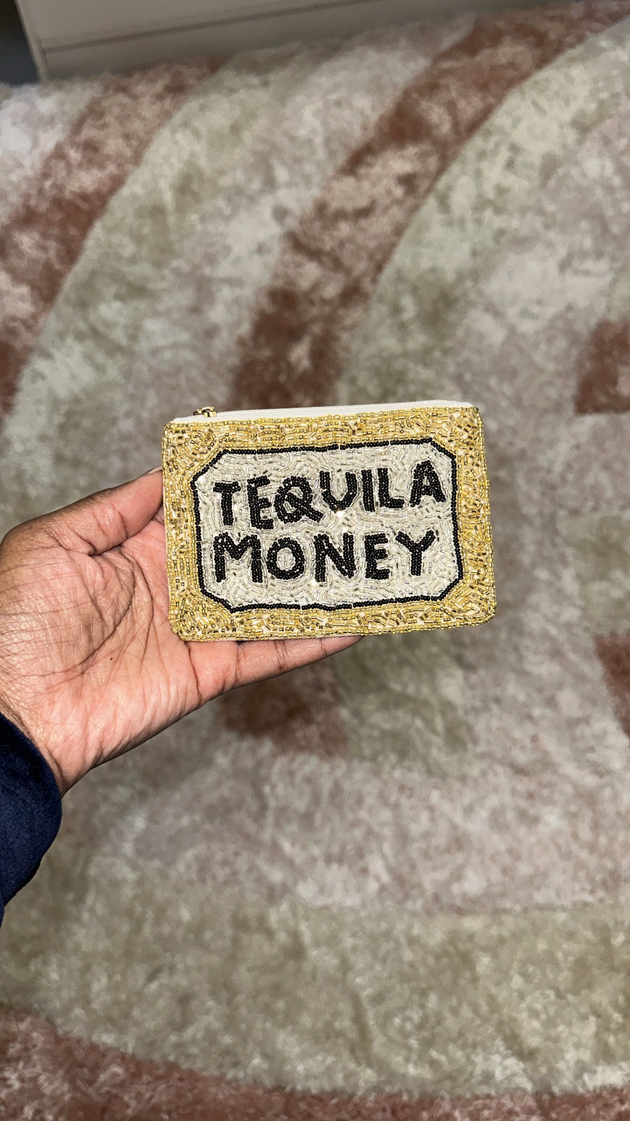 Tequila Money Coin Purse- Gold