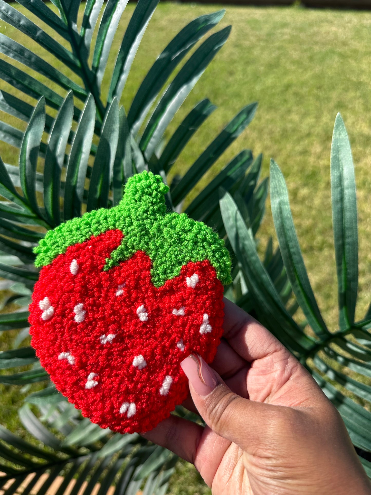 “Strawberry Açaí” Mug Rug