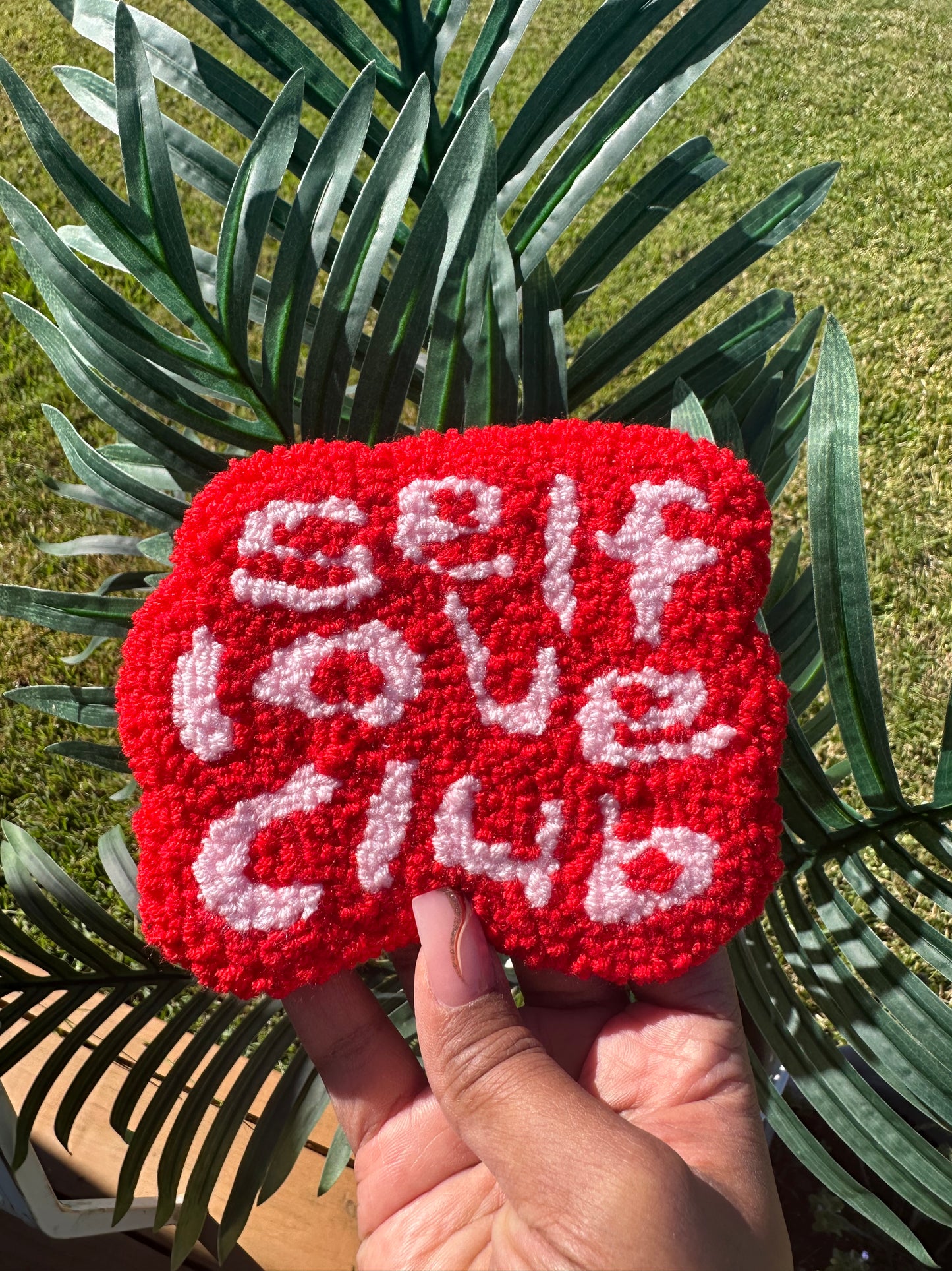 “Self Love Club” Mug Rug