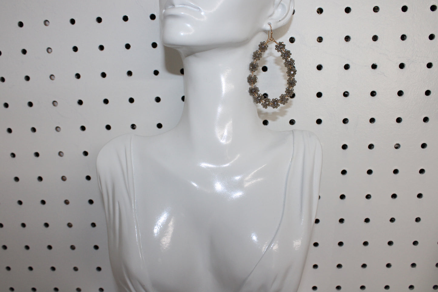 Floral Tear Drop Earrings