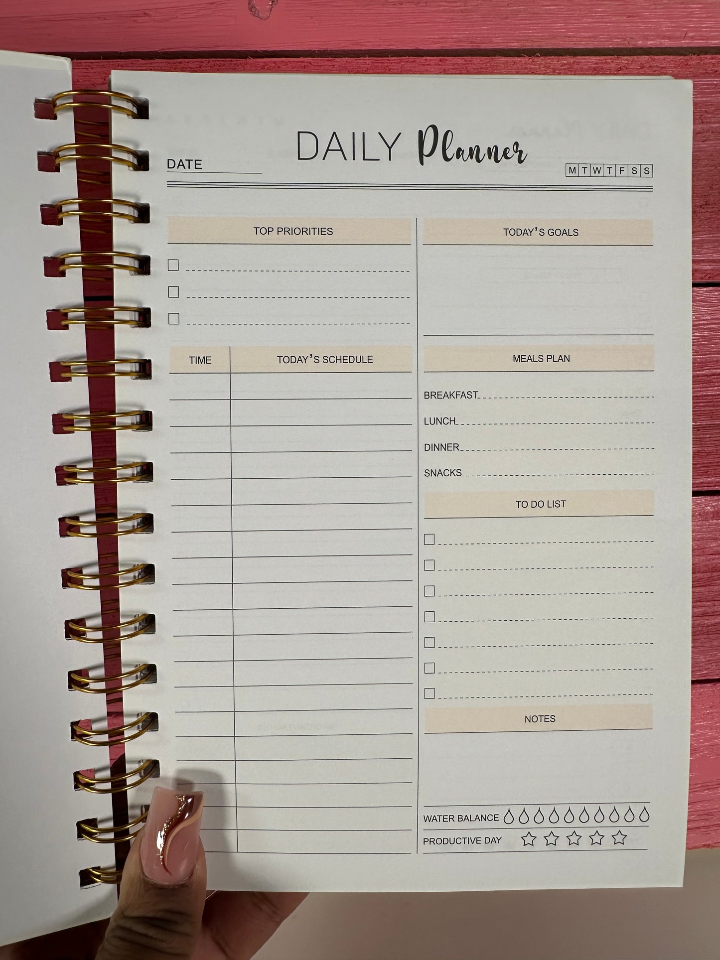 Teacher Daily Planner