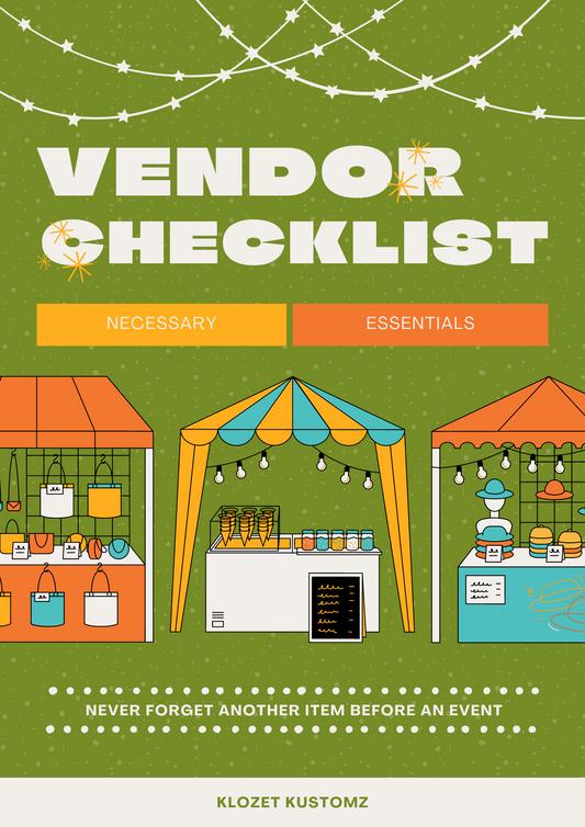 Vendor Pop Up Checklist